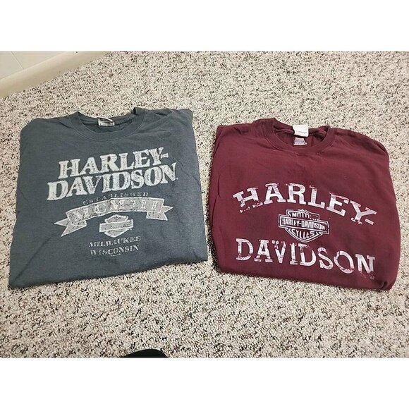 Other - Set Of 2 Harley-Davidson T-shirts Las Vegas Nevada And Hannum's HD Media Pa